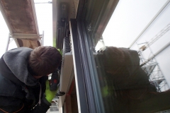 Installation de store integre avec la fenetre