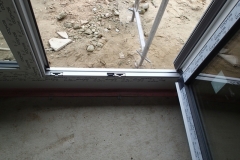 Porte balcon, seuil normal avec rehausses