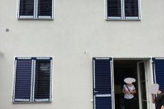 Volets battants bleu