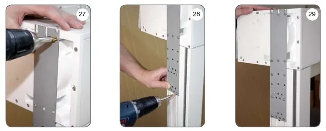 Vissage des connecteurs latéraux LPB-RO sur le caisson